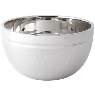 Bon Chef 61245 5 Qt. Hammered Finish Double Wall Bowl Bon Chef 61245 5 Qt. Hammered Finish Double Wall Bowl