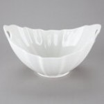 10 Strawberry Street WTR-13RBBOATBWL Whittier 80 oz. White Porcelain Boat Bowl with Ribbed Texture - 4/Case 10 Strawberry Street WTR-13RBBOATBWL Whittier 80 oz. White Porcelain Boat Bowl with Ribbed Texture - 4/Case