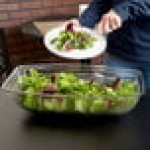 Cambro RSB1419CW135 12 Qt. Clear Camwear® Rectangular Ribbed Bowl Cambro RSB1419CW135 12 Qt. Clear Camwear® Rectangular Ribbed Bowl