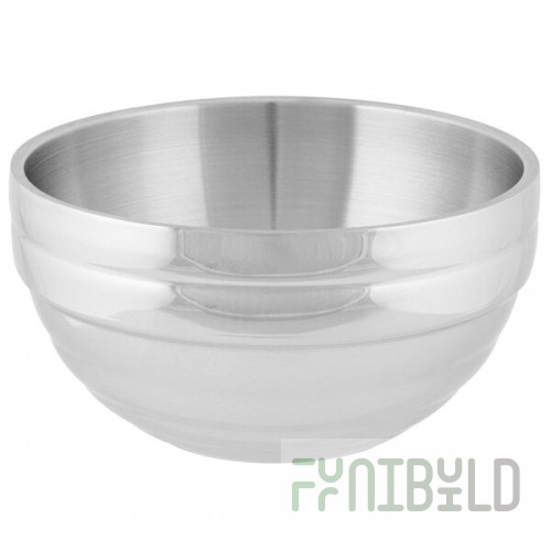 Vollrath 46592 Double Wall Round Beehive 6.9 Qt. Serving Bowl