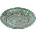 Elite Global Solutions Stardust 40 oz. Shallow Glossy / Matte White Swirl Melamine Bowl - 6/Case Elite Global Solutions Stardust 40 oz. Shallow Glossy / Matte White Swirl Melamine Bowl - 6/Case