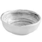 Elite Global Solutions D863OV Van Gogh Black 28 oz. Oval Melamine Bowl - 6/Case