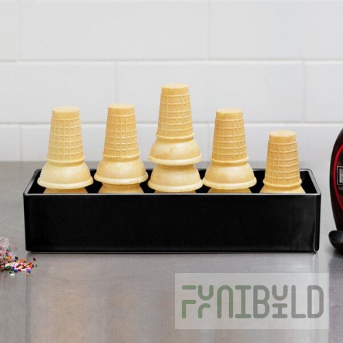 Cal-Mil 1396-13M Cater Choice Black Melamine Box - 5