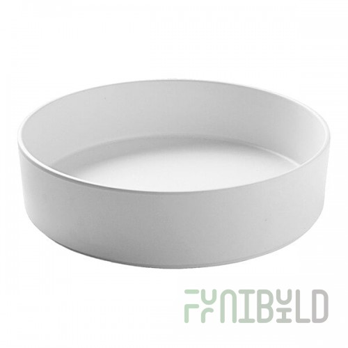 Cal-Mil Hudson 72 oz. White Raised Rim Melamine Bowl