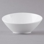 GET B-785-1-W San Michele 10 oz. White Slanted Melamine Bowl - 12/Case