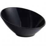 GET B-785-1-W San Michele 10 oz. White Slanted Melamine Bowl - 12/Case