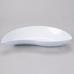 GET B-785-1-W San Michele 10 oz. White Slanted Melamine Bowl - 12/Case