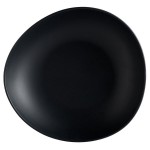 GET Enterprises B-4500-DG Riverstone 28 oz. Dark Gray Irregular Round Matte Melamine Serving Bowl - 12/Pack