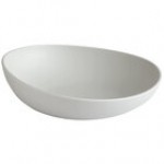 GET Enterprises B-4500-DG Riverstone 28 oz. Dark Gray Irregular Round Matte Melamine Serving Bowl - 12/Pack