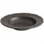 Acopa Ugoki 28 oz. Matte Black Melamine Bowl with Ivory Rim - 12/Pack Acopa Ugoki 28 oz. Matte Black Melamine Bowl with Ivory Rim - 12/Pack