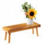 Cal-Mil 22029-7-99 Madera Rustic Pine Angled Wood Riser - 20 Cal-Mil 22029-7-99 Madera Rustic Pine Angled Wood Riser - 20