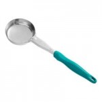 Vollrath 6412420 Jacob's Pride® 4 oz. Black Solid Oval Spoodle® Portion Spoon