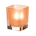 Hollowick 6588IBK Tetra Splash Black Glass Square Votive Hollowick 6588IBK Tetra Splash Black Glass Square Votive