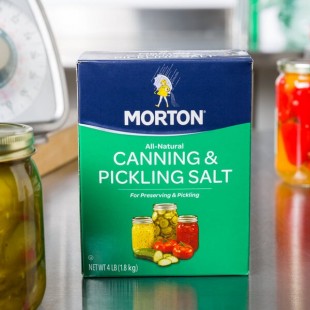 Morton 4 lb. Canning and Pickling Salt - 9/Case Morton 4 lb. Canning and Pickling Salt - 9/Case