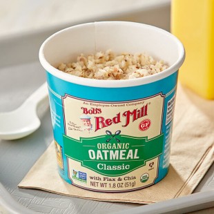 Bob's Red Mill Classic Gluten-Free Organic Single Serving Oatmeal Cup - 12/Case Bob's Red Mill Classic Gluten-Free Organic Single Serving Oatmeal Cup - 12/Case