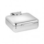 Eastern Tabletop 3994 Jazz Rock 6 Qt. Stainless Steel Square Induction Chafer with Hinged Dome Cover Eastern Tabletop 3994 Jazz Rock 6 Qt. Stainless Steel Square Induction Chafer with Hinged Dome Cover