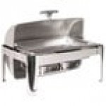 Vollrath T3500 8 Qt. Mirror Finish Stainless Steel Roll Top Chafer Vollrath T3500 8 Qt. Mirror Finish Stainless Steel Roll Top Chafer