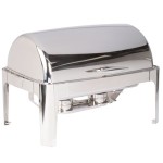 Vollrath T3500 8 Qt. Mirror Finish Stainless Steel Roll Top Chafer Vollrath T3500 8 Qt. Mirror Finish Stainless Steel Roll Top Chafer