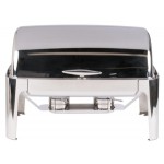 Vollrath T3500 8 Qt. Mirror Finish Stainless Steel Roll Top Chafer Vollrath T3500 8 Qt. Mirror Finish Stainless Steel Roll Top Chafer
