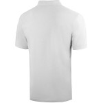 National Patrol by Henry Segal Unisex Customizable White Short Sleeve Pique Polo Shirt with Wood Buttons - Cotton / Poly Blend - 2X