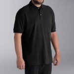 National Patrol by Henry Segal Unisex Customizable White Short Sleeve Pique Polo Shirt with Wood Buttons - Cotton / Poly Blend - 2X