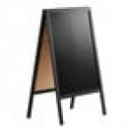 Choice A-Frame Marker Board Sidewalk Sign - Black Wood - 25 Choice A-Frame Marker Board Sidewalk Sign - Black Wood - 25