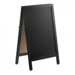 Choice A-Frame Marker Board Sidewalk Sign - Black Wood - 25 Choice A-Frame Marker Board Sidewalk Sign - Black Wood - 25