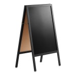 Choice A-Frame Marker Board Sidewalk Sign - Black Wood - 25 Choice A-Frame Marker Board Sidewalk Sign - Black Wood - 25