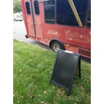 Choice A-Frame Marker Board Sidewalk Sign - Black Wood - 25 Choice A-Frame Marker Board Sidewalk Sign - Black Wood - 25
