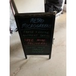 Choice A-Frame Marker Board Sidewalk Sign - Black Wood - 25 Choice A-Frame Marker Board Sidewalk Sign - Black Wood - 25