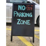 Choice A-Frame Marker Board Sidewalk Sign - Black Wood - 25 Choice A-Frame Marker Board Sidewalk Sign - Black Wood - 25