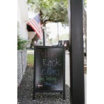 Choice A-Frame Marker Board Sidewalk Sign - Black Wood - 25 Choice A-Frame Marker Board Sidewalk Sign - Black Wood - 25