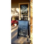 Choice A-Frame Marker Board Sidewalk Sign - Black Wood - 25 Choice A-Frame Marker Board Sidewalk Sign - Black Wood - 25