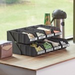 Choice Black 2-Tier Self-Serve Organizer Set with 8 Bins and 2 Label Sheets Choice Black 2-Tier Self-Serve Organizer Set with 8 Bins and 2 Label Sheets