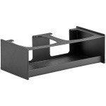 ServSense Black 2-Section Countertop Condiment Pump Organizer - 16 ServSense Black 2-Section Countertop Condiment Pump Organizer - 16
