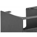 ServSense Black 2-Section Countertop Condiment Pump Organizer - 16 ServSense Black 2-Section Countertop Condiment Pump Organizer - 16
