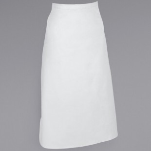 Mercer Culinary M61130WH Genesis® White Poly-Cotton Bistro Apron - 33