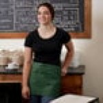 Choice Hunter Green Poly-Cotton Standard Waist Apron with 3 Pockets - 12 Choice Hunter Green Poly-Cotton Standard Waist Apron with 3 Pockets - 12