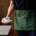 Choice Hunter Green Poly-Cotton Standard Waist Apron with 3 Pockets - 12 Choice Hunter Green Poly-Cotton Standard Waist Apron with 3 Pockets - 12