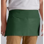 Choice Hunter Green Poly-Cotton Standard Waist Apron with 3 Pockets - 12 Choice Hunter Green Poly-Cotton Standard Waist Apron with 3 Pockets - 12