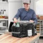 CaterGator Dash Black Nylon Heavy-Duty Insulated Soft-Sided Sandwich / Take-Out Delivery Bag - Holds (3) 12 CaterGator Dash Black Nylon Heavy-Duty Insulated Soft-Sided Sandwich / Take-Out Delivery Bag - Holds (3) 12