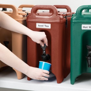 Cambro 250LCD402 Camtainer® 2.5 Gallon Brick Red Insulated Beverage Dispenser Cambro 250LCD402 Camtainer® 2.5 Gallon Brick Red Insulated Beverage Dispenser