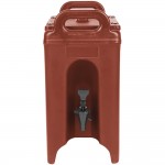 Cambro 250LCD402 Camtainer® 2.5 Gallon Brick Red Insulated Beverage Dispenser