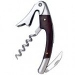 Franmara Curved Stainless Steel Waiter's Corkscrew with Dark Wood Inset Handle 3192 Franmara Curved Stainless Steel Waiter's Corkscrew with Dark Wood Inset Handle 3192