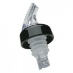 Precision Pours 999 BL F Ocean Blue Free Flow Liquor Pourer with Fliptop - 12/Pack