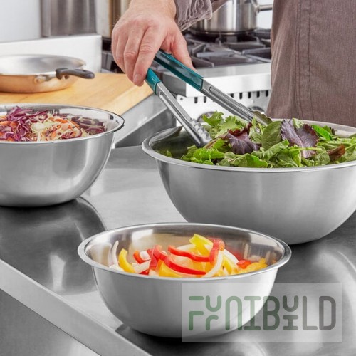 Choice Standard Stainless Steel Mixing Bowl Set - 3/Set