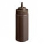 Choice 16 oz. Brown Wide Mouth Squeeze Bottle - 6/Pack Choice 16 oz. Brown Wide Mouth Squeeze Bottle - 6/Pack