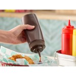 Choice 16 oz. Brown Wide Mouth Squeeze Bottle - 6/Pack Choice 16 oz. Brown Wide Mouth Squeeze Bottle - 6/Pack