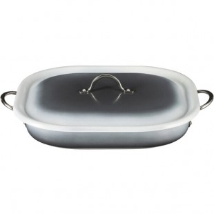 Bon Chef Country French X 5 Qt. Ombre Shadow Gray Roasting Pan with Cover 73023-OM-S Bon Chef Country French X 5 Qt. Ombre Shadow Gray Roasting Pan with Cover 73023-OM-S