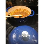Lodge EC4D33 4.5 Qt. Caribbean Blue Enameled Cast Iron Dutch Oven